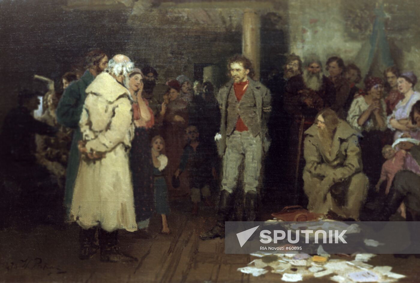 REPIN "ARREST OF A REVOLUTIONARY PROPAGANDIST" TRETYAKOV GALLER