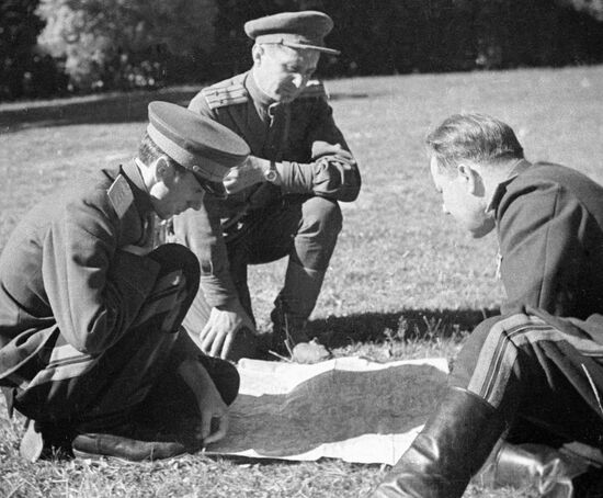 WWII PRAGUE OPERATION MOSKALENKO MAP