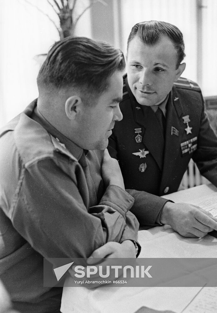 Andriyan Nikolayev and Yuri Gagarin