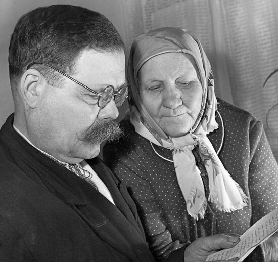 Cosmonaut Pavel Popovich's parents