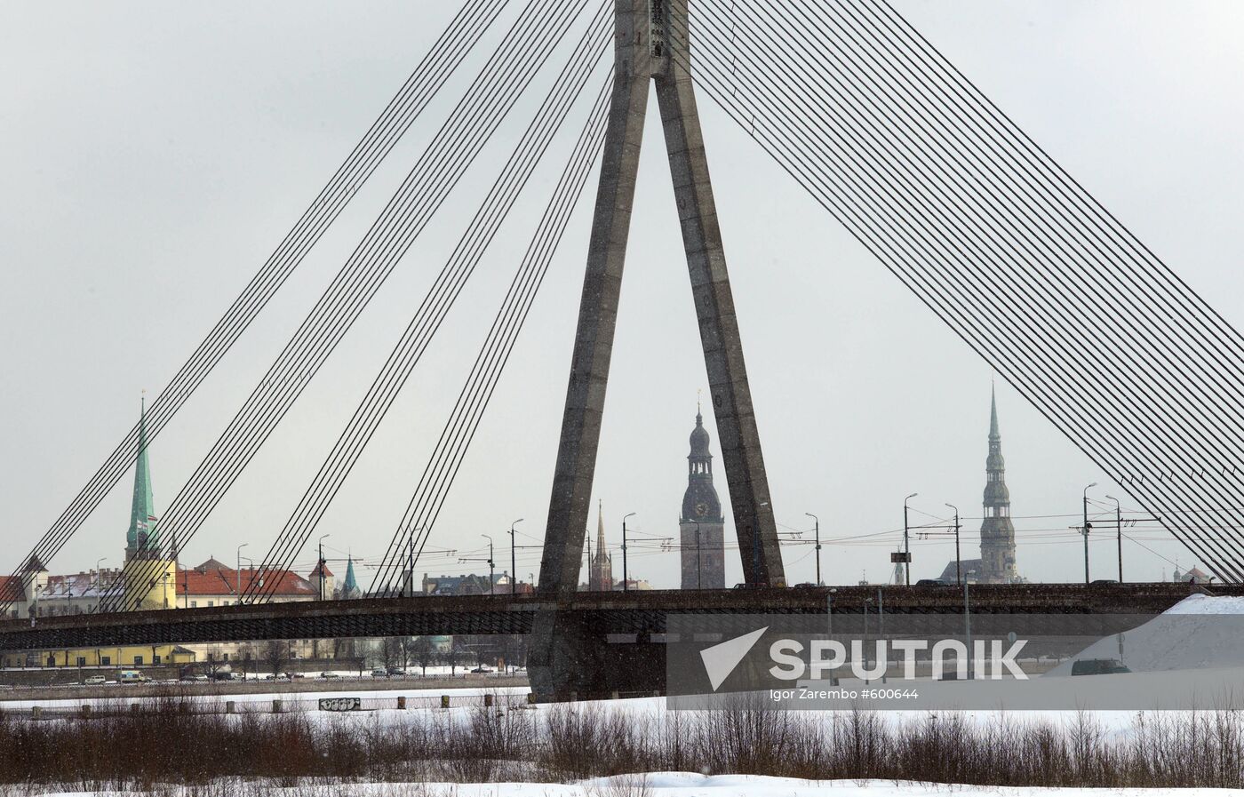 Vanshu Bridge over Daugava river.