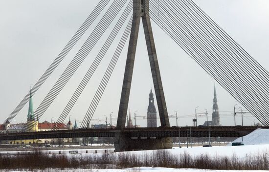 Vanshu Bridge over Daugava river.