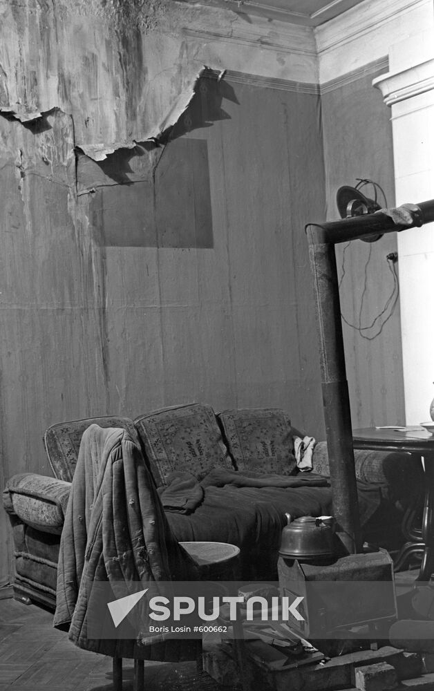 Room in sieged Leningrad