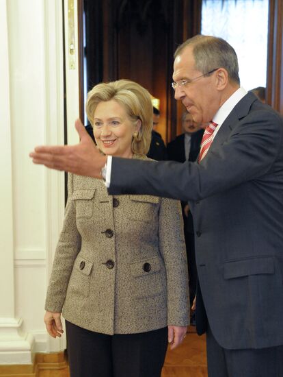 Sergei Lavrov meeting with Hillary Clinton