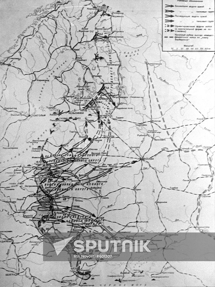 Map of Barbarossa Plan