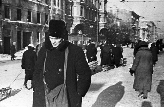 A resident of besieged Leningrad