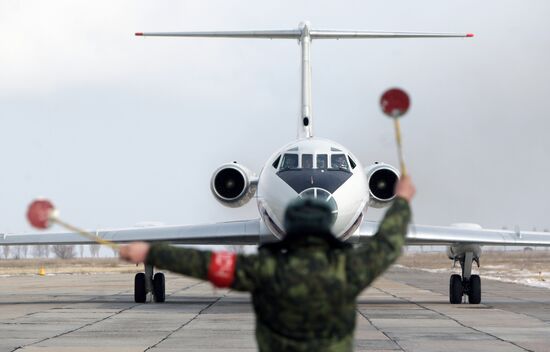 Vladimir Putin's plane landed in Morozovsk