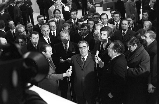 Leonid Brezhnev interviewed