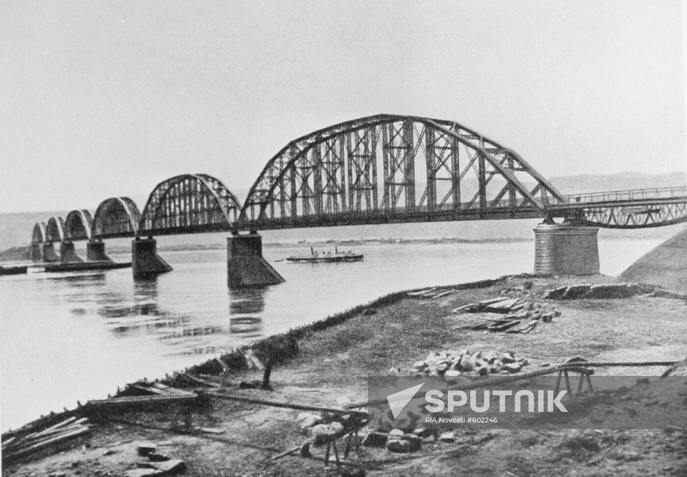 Bridge across Yenisei River