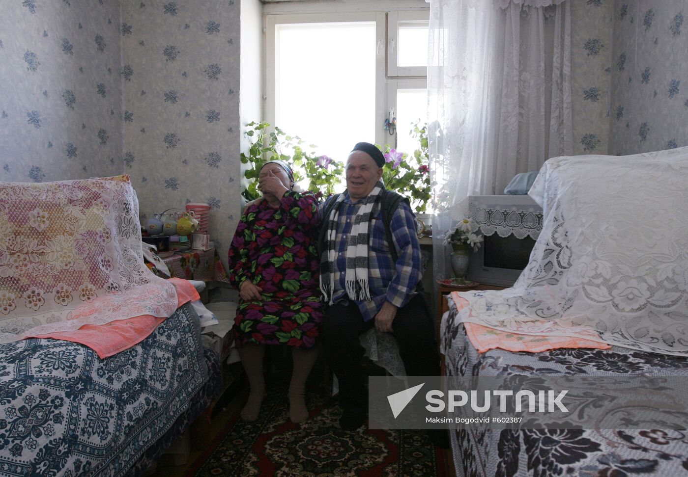 Residents at Buinsk Nursery Home for Elderly and Disabled