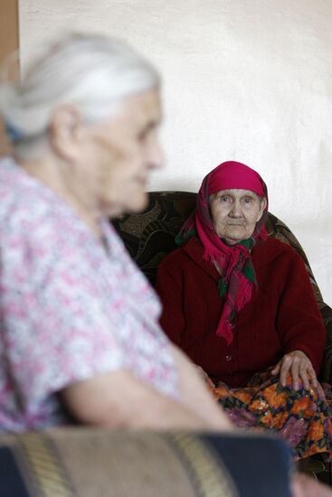 Residents at Buinsk Nursery Home for Elderly and Disabled