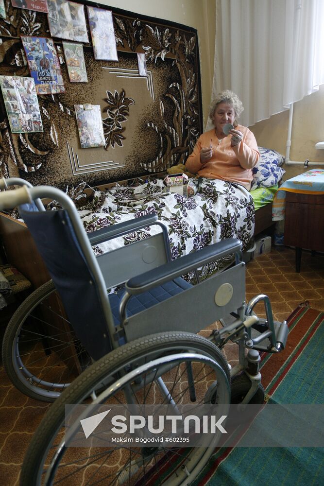 Resident at Dzhalil Nursery Home for Elderly and Disabled