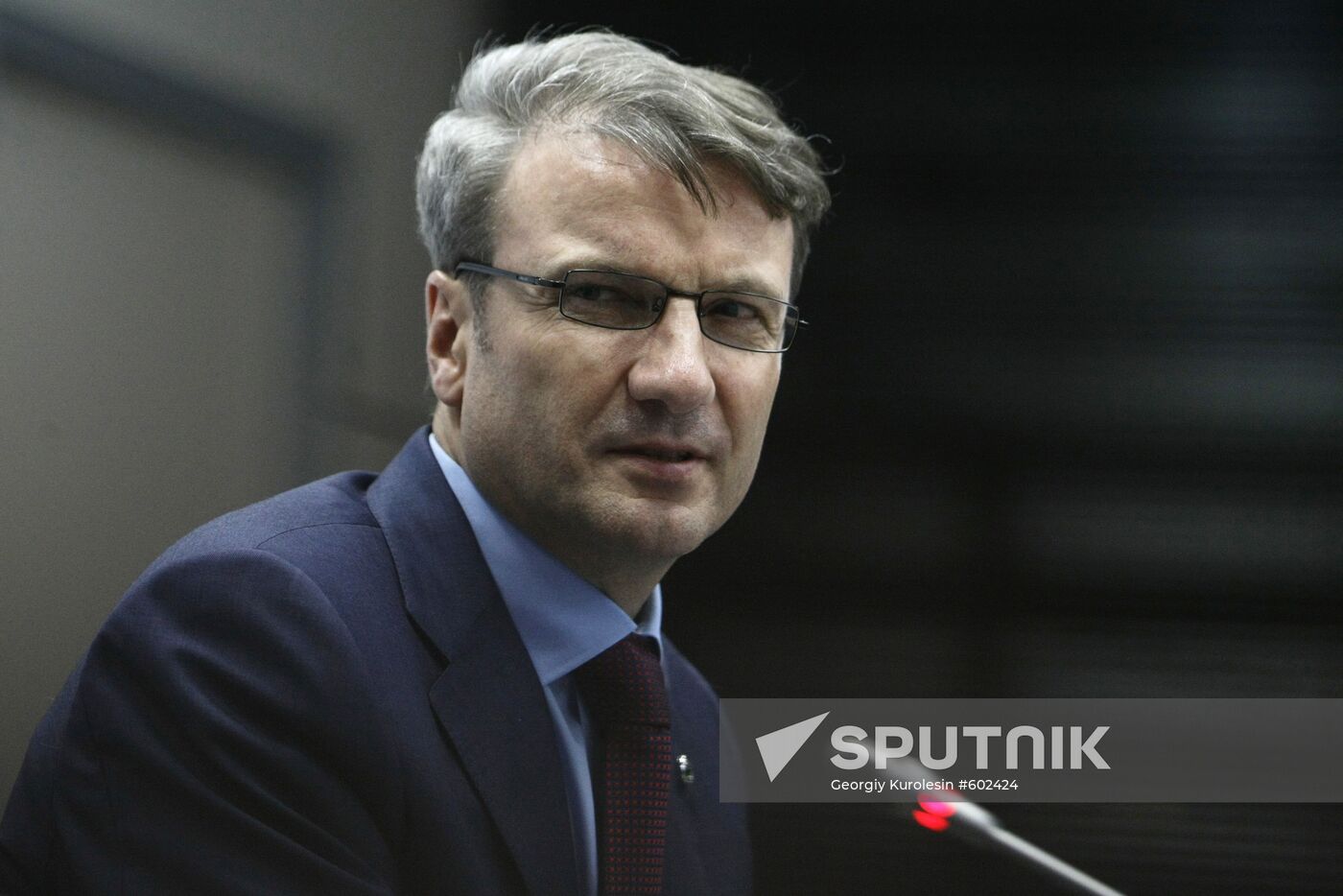 Sberbank's President German Gref gives news conference