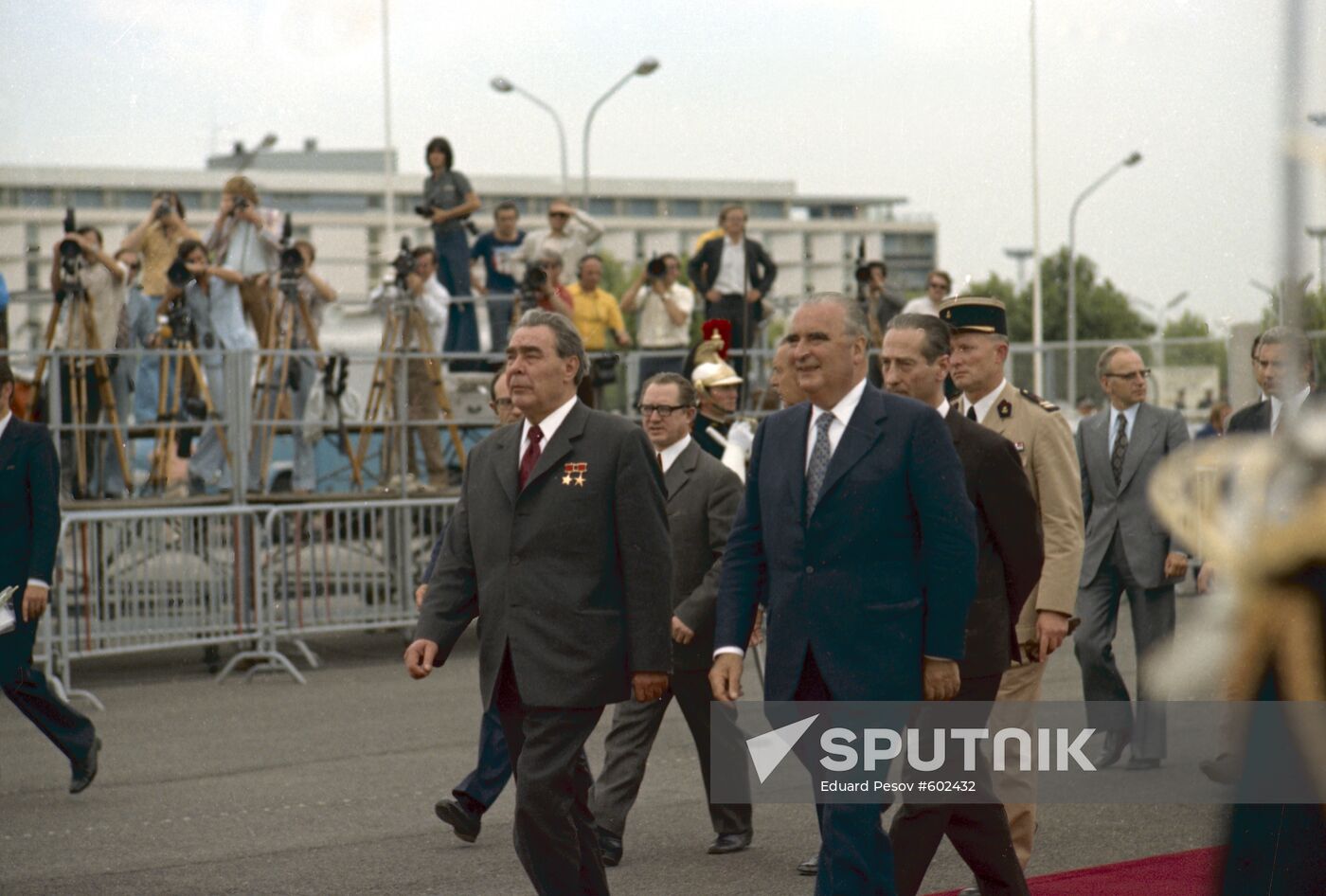 Leonid Brezhnev's visit to France