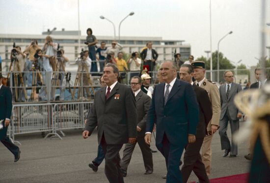Leonid Brezhnev's visit to France