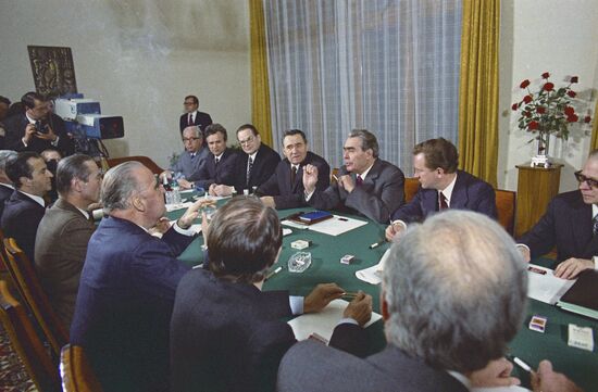 French President Georges Pompidou visits USSR