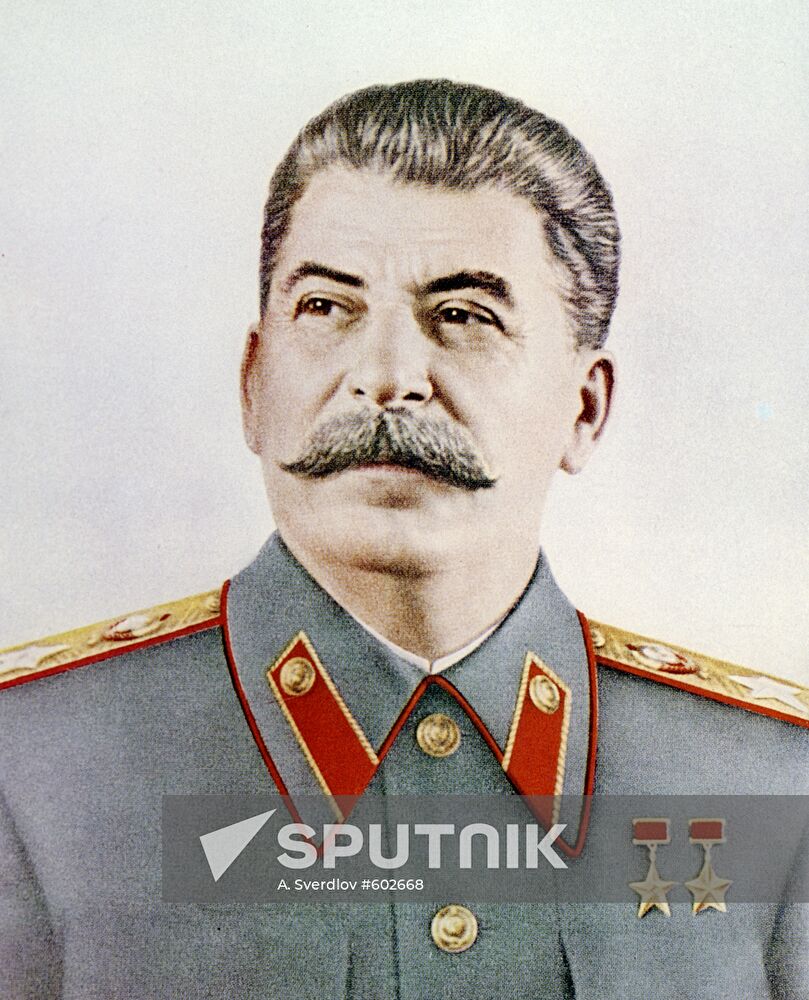J.V. Stalin. Photoprint.