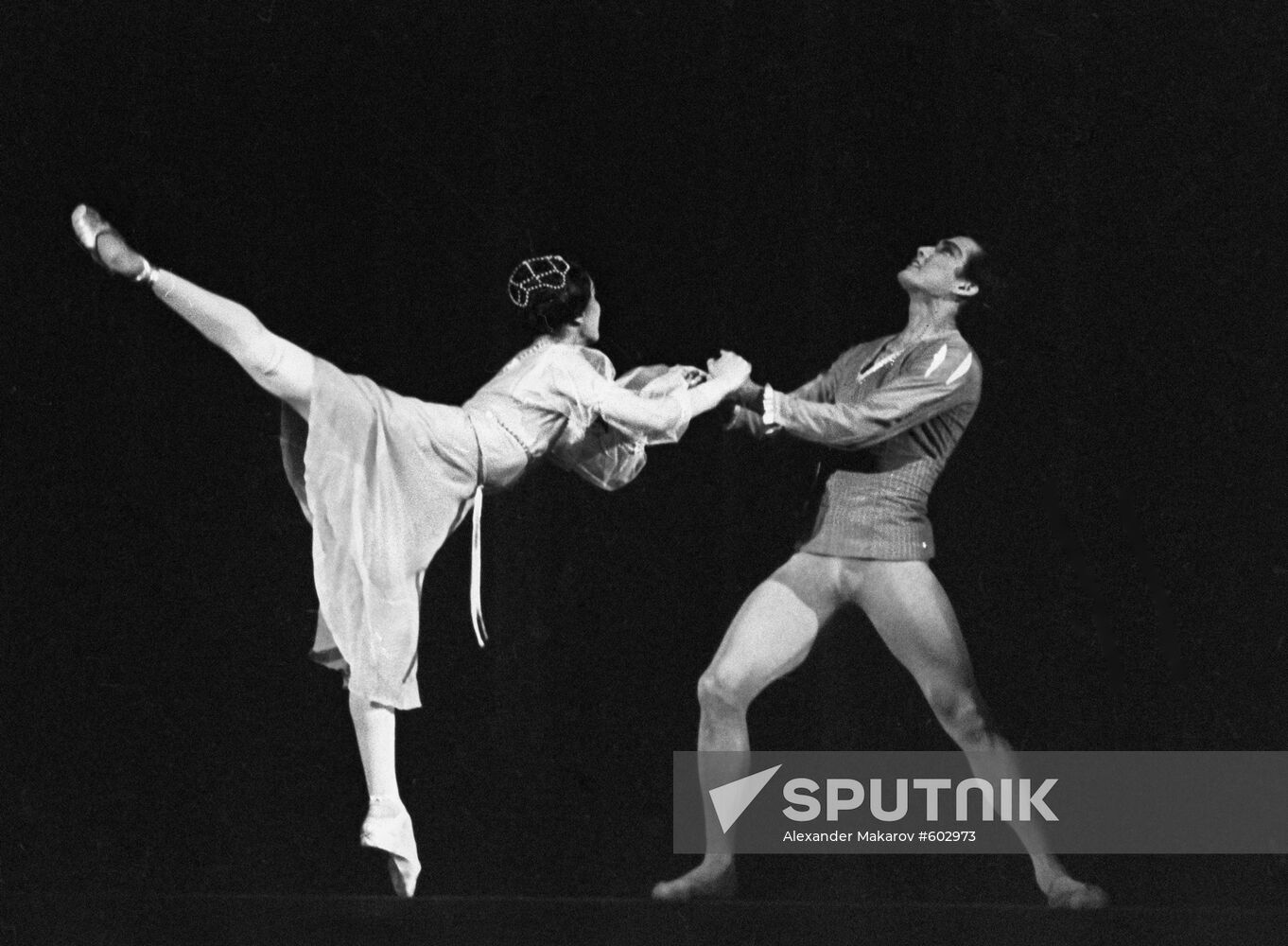 Principal ballet dancers Sara Kusherbayeva and Ramazan Bapov