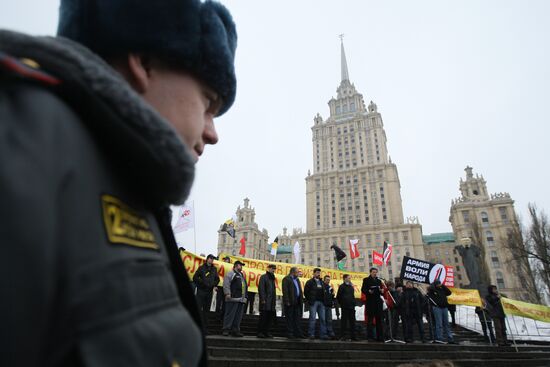 Moscow motorists stage protest rally