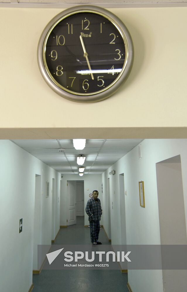 Hallway at alcohol abuse treatment hospital