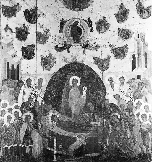 The icon "The Virgin's Assumption" from the Assumption Cathedral
