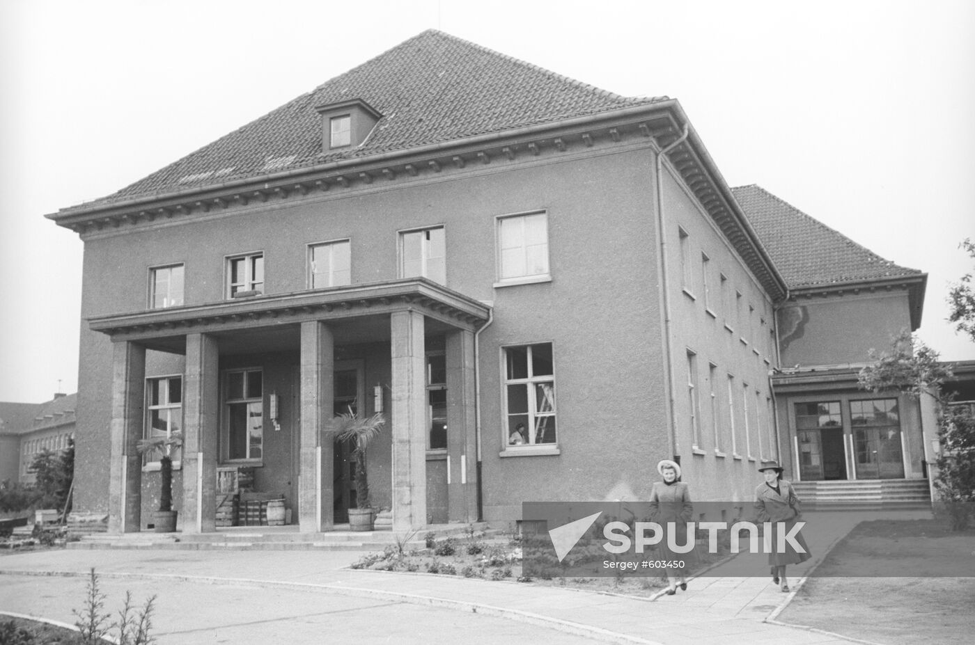 Wing of the Engineers School building in Karlshorst