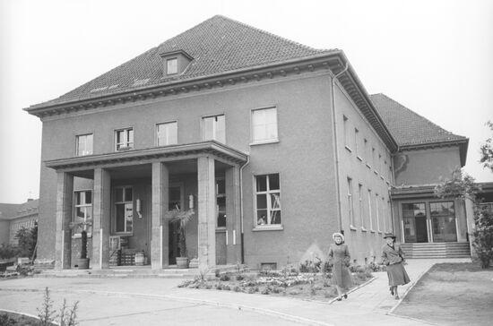 Wing of the Engineers School building in Karlshorst