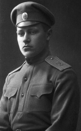 Russian army officer A. Pomerantsev