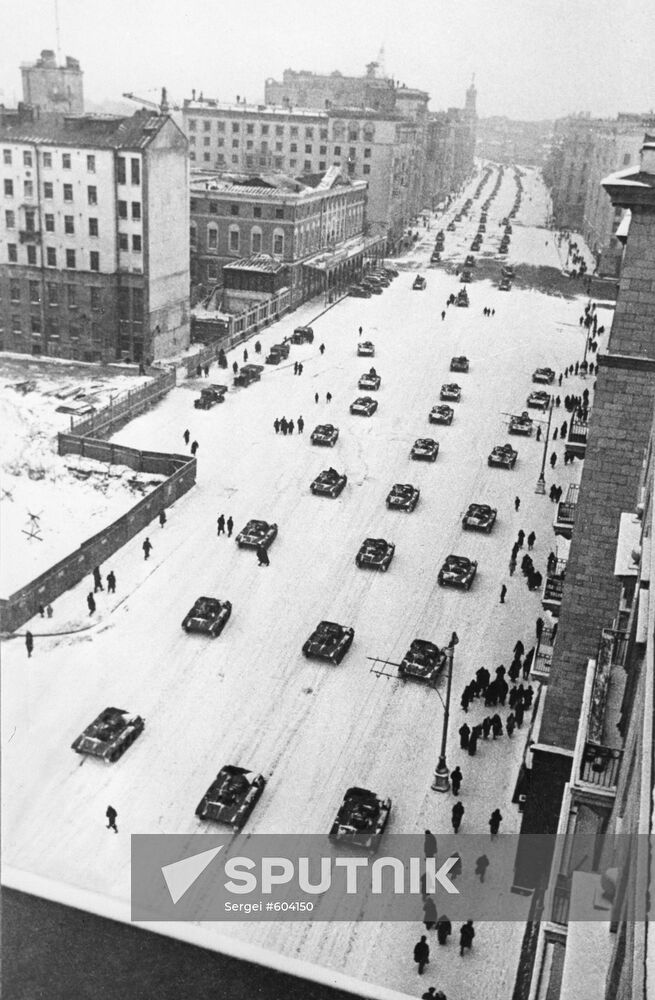 Tanks heading to the front