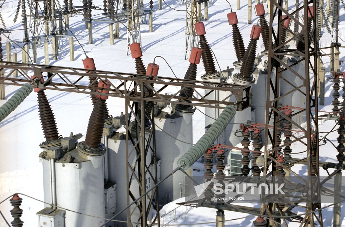 Part of power line of the Siberian Chemical Combine