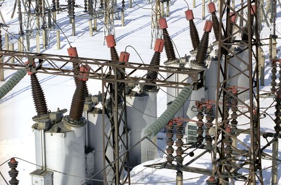 Part of power line of the Siberian Chemical Combine