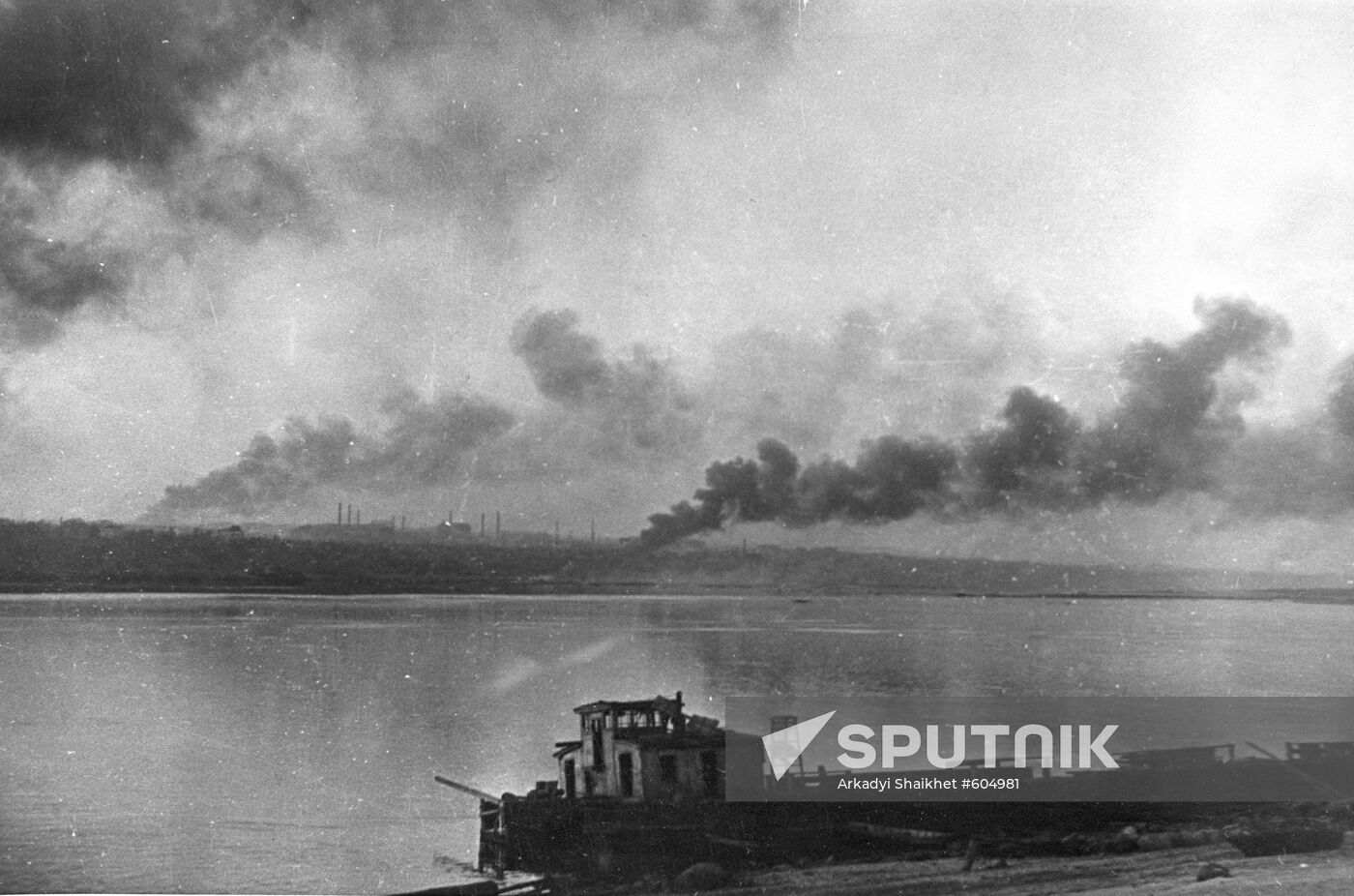 Stalingrad on fire