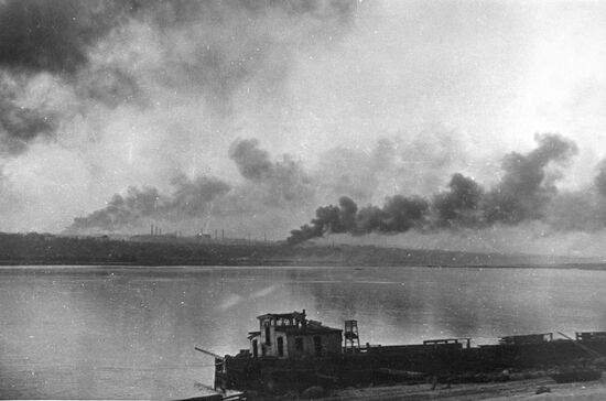 Stalingrad on fire