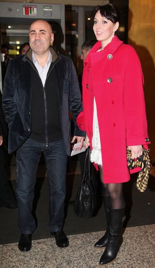 Singer Yelena Yesenina and producer Iosif Prigozhin