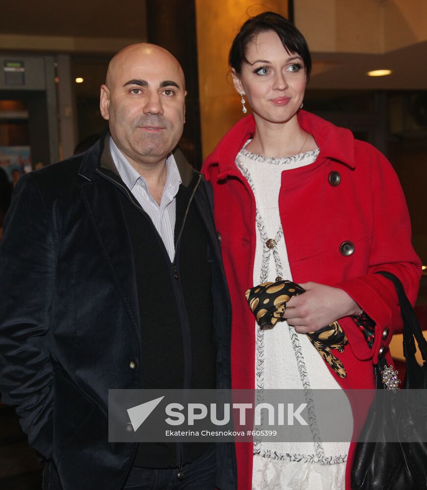 Singer Yelena Yesenina and producer Iosif Prigozhin