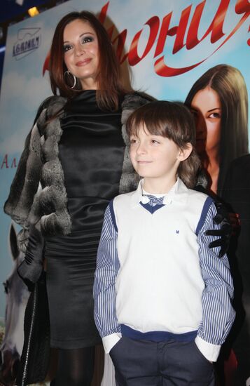 Olga Orlova with son Artyom