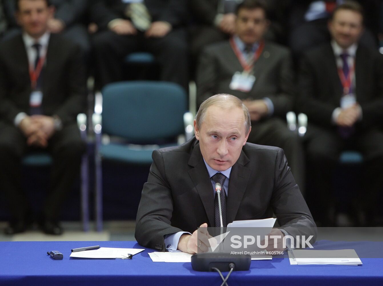 Vladimir Putin during forum "Competing today for the future"