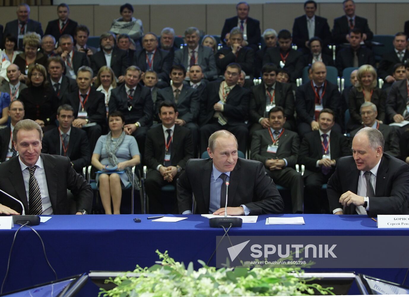 Vladimir Putin during forum "Competing today for the future"