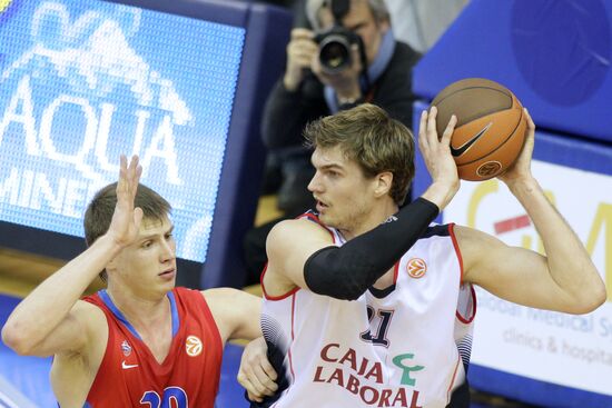 Basketball. Euroleague. CSKA vs. Caja Laboral