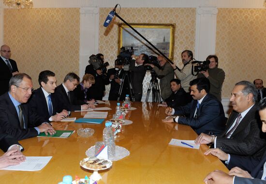 Lavrov meeting with Al Thani