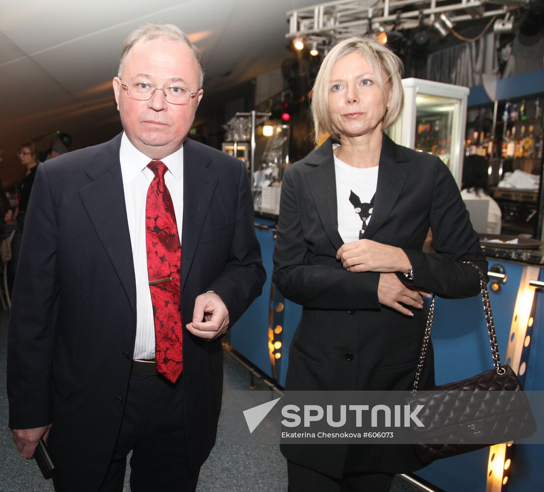 Andrei Karaulov with his wife