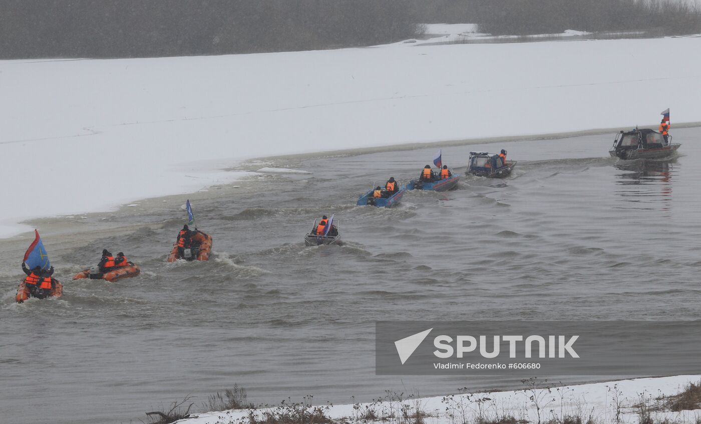 Training on spring flood clear up operations
