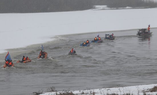 Training on spring flood clear up operations