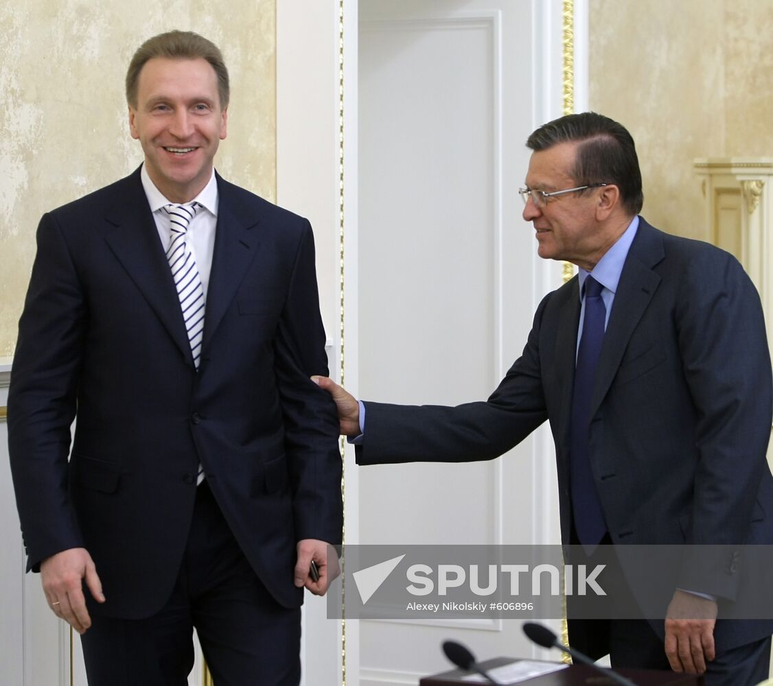 Igor Shuvalov and Viktor Zubkov