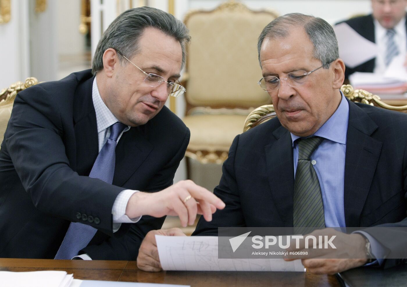 Sergei Lavrov and Vitaly Mutko