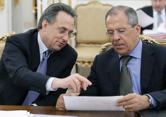 Sergei Lavrov and Vitaly Mutko