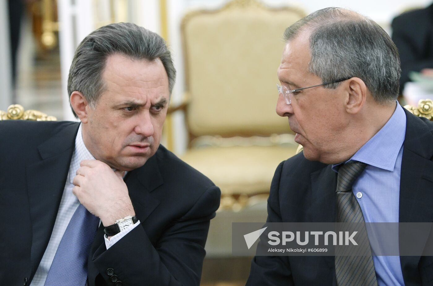 Sergei Lavrov and Vitaly Mutko