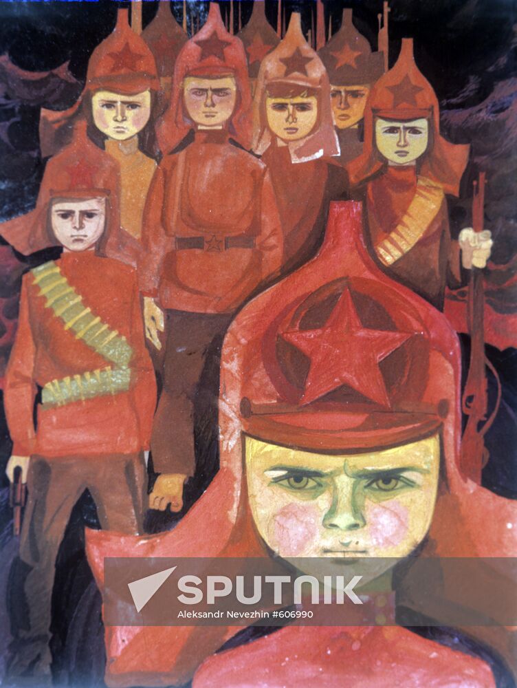 Illustration for Arkady Gaidar's book