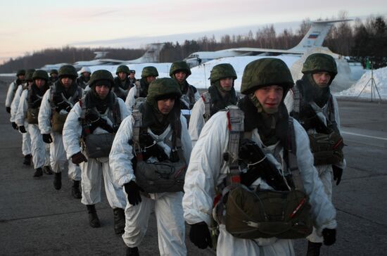 Training of 76th Guards Airborne Division