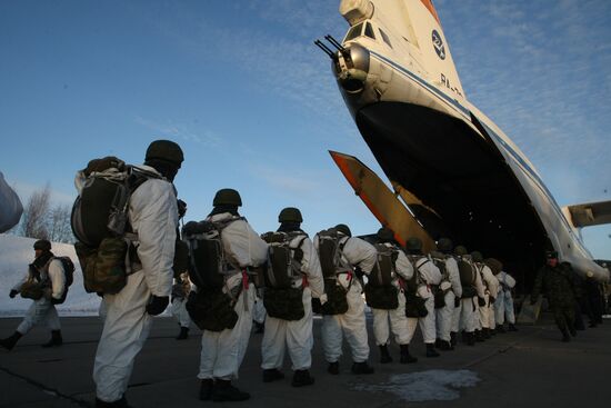 Training of 76th Guards Airborne Division